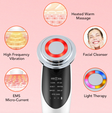 Load image into Gallery viewer, 7 in 1 Face Lift Wand: RF &amp; EMS Microcurrent Skin Rejuvenation (Facial Massager &amp; Light Therapy)
